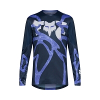 KOSZULKA ROWEROWA Z DŁUGIM RĘKAWEM FOX FLEXAIR DIFFUSE SE BLUEBERRY