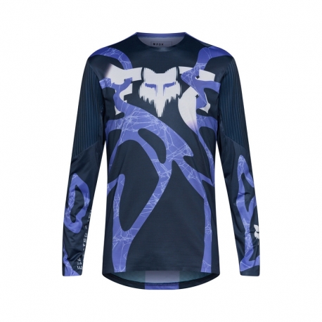 KOSZULKA ROWEROWA Z DŁUGIM RĘKAWEM FOX FLEXAIR DIFFUSE SE BLUEBERRY