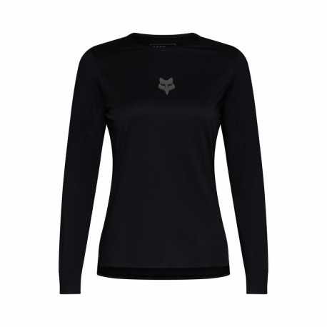 KOSZULKA ROWEROWA Z DŁUGIM RĘKAWEM DAMSKA FOX FLEXAIR BLACK