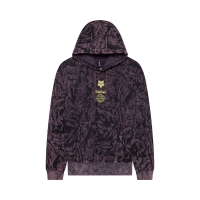 BLUZA Z KAPTUREM FOX IMAGE PRINT OVERSIZED FLEECE PO PLUM PERFECT