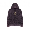 BLUZA Z KAPTUREM FOX IMAGE PRINT OVERSIZED FLEECE PO PLUM PERFECT