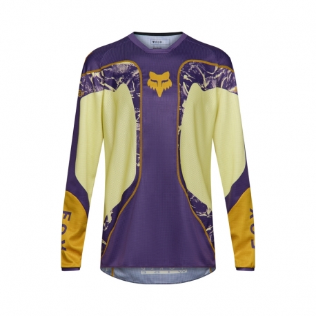 BLUZA MOTOCYKLOWA FOX 180 IMAGE PRINT PURPLE YELLOW