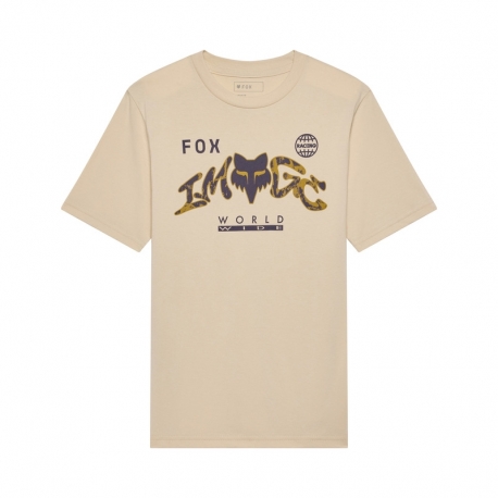 T-SHIRT JUNIOR FOX IMAGE PRINT TAN