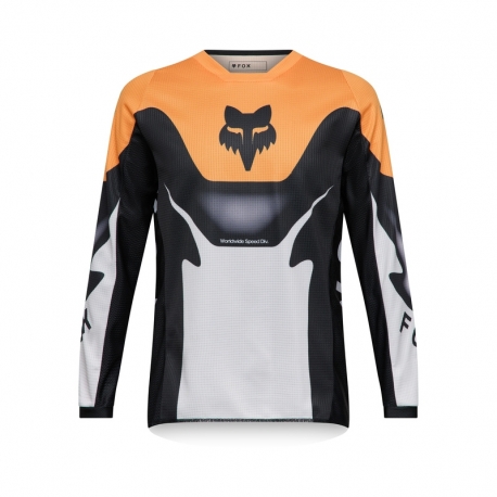 BLUZA MOTOCYKLOWA JUNIOR FOX 180 NOBLE BLACK WHITE