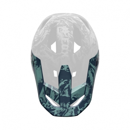 KASK ROWEROWY JUNIOR FOX RAMPAGE IMG PRINT ARCTIC BLUE