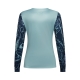 KOSZULKA ROWEROWA Z DŁUGIM RĘKAWEM DAMSKA FOX RANGER IMG PRINT ARCTIC BLUE