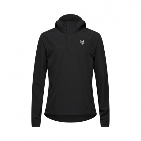 BLUZA ROWEROWA Z KAPTUREM FOX RANGER WIND PULLOVER BLACK