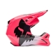 KASK MOTOCYKLOWY JUNIOR FOX V1 SHIELD PINK