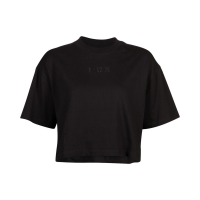 T-SHIRT DAMSKI FOX WORDMARK OS CROP BLACK