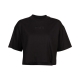 T-SHIRT DAMSKI FOX WORDMARK OS CROP BLACK