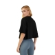 T-SHIRT DAMSKI FOX WORDMARK OS CROP BLACK