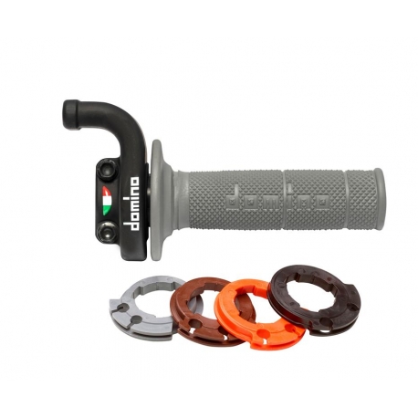 DOMINO NOWOŚĆ ROLGAZ UNIWERSALNY KOMPLETNY KRK Z MANETKAMI (1150 SZARE) Z CZTEREMA ADAPTERAMI (ZMIENNA SZYBKOŚĆ REAKCJI) RACING 