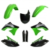 POLISPORT KOMPLET PLASTIKÓW (FULL KIT) KAWASAKI KX 250F '09-'12 W ZESTAWIE TABLICA PRZEDNIA (8660800002) I OSŁONY AMORTYZARORÓW 
