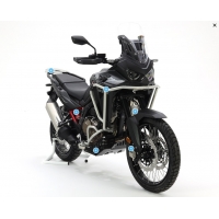 CROSSPRO NOWOŚĆ GMOLE ALUMINIOWE OSŁONY SILNIKA I CHŁODNIC HONDA CRF 1100L '24- KOLOR CZARNY MAT