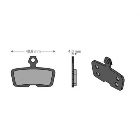 BRENTA BIKE KLOCKI HAMULCOWE ROWEROWE E-BIKE MTB / SZOSA / ELEKTRYK PASUJE DO AVID CODE (2011-2014) CODE R, SRAM CODE RSC / R (2