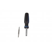 M.C WKRĘTAK (ŚRUBOKRĘT) PŁASKI / KRZYŻAKOWY UNIWERASALNY CZTERY WYMIENNE KOŃCÓWKI (KRZYŻAKOWY PH1 i PH2, PŁASKI 1/4 i 3/16)