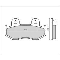 BRENTA NOWY TOWAR KLOCKI HAMULCOWE KH323/2 (ORGANIC) (ZASTĘPUJE BR3034 B)