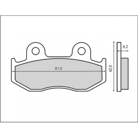 BRENTA NOWY TOWAR KLOCKI HAMULCOWE KH323/2 (ORGANIC) (ZASTĘPUJE BR3034 B)