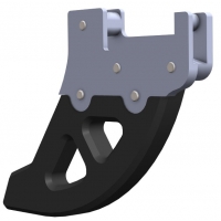 CROSSPRO NOWOŚĆ OSŁONA TARCZY HAMULCOWEJ TYŁ Z TWORZYWA DTC I ALUMINIUM PASUJE DO: HUSQVARNA TE/FE 150/501 '22-'24, GASGAS MC/EC