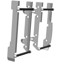 CROSSPRO NOWOŚĆ OSŁONY CHŁODNICY ALUMINIOWE MODEL LIGHT ICE (DO MOTOCYKLA BEZ WENTYLATORA) SHERCO SE/SEF 150/300 '25- KOLOR SREB