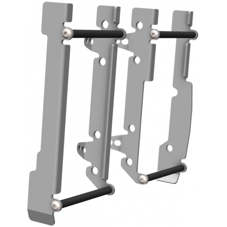 CROSSPRO NOWOŚĆ OSŁONY CHŁODNICY ALUMINIOWE MODEL LIGHT ICE (DO MOTOCYKLA BEZ WENTYLATORA) SHERCO SE/SEF 150/300 '25- KOLOR SREB