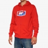 100 PROCENT BLUZA NA ZAMEK OFFICIAL ZIP HOODIE FLEECE RED KOLOR CZERWONY ROZMIAR S