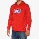 100 PROCENT BLUZA NA ZAMEK OFFICIAL ZIP HOODIE FLEECE RED KOLOR CZERWONY ROZMIAR XL