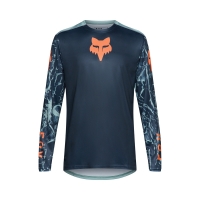 KOSZULKA ROWEROWA Z DŁUGIM RĘKAWEM JUNIOR FOX RANGER IMG PRINT ARCTIC BLUE YS
