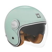 NOX PREMIUM KASK OTWARTY JET HERITAGE SOLID KOLOR MIĘTOWY ROZMIAR M