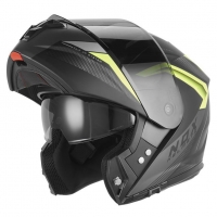 NOX KASK SZCZĘKOWY (FLIP-UP) Z BLENDĄ N968 SHIFT KOLOR CZARNY MAT/ŻÓŁTY FLUO ROZMIAR XL