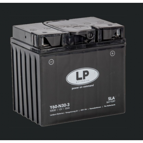 LANDPORT AKUMULATOR Y60-N30-3 (MS L60-N30-3) 12V 30AH (179X125X166MM) (300A) SLA BEZOBSŁUGOWY - ZALANY (2)
