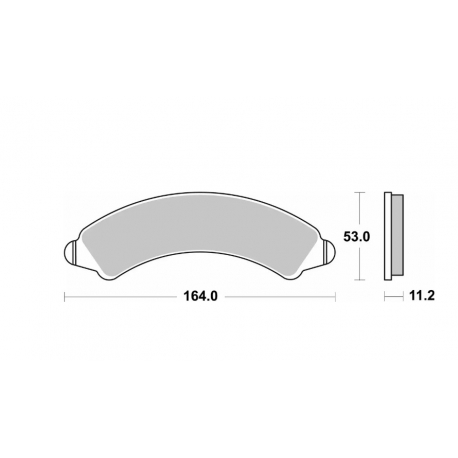 SBS NOWOŚĆ KLOCKI HAMULCOWE KH728 OFF-ROAD SINTER KOLOR ZŁOTY PRZÓD POLARIS POLARIS RZR PRO/ TURBO / XP4 '16-'23, RZR PRO R / PR