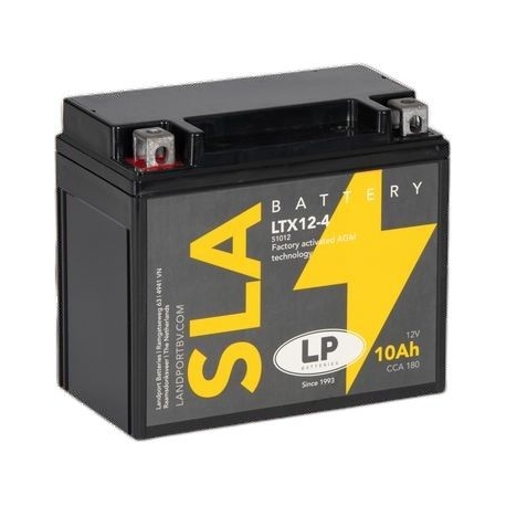 LANDPORT AKUMULATOR YTX12-4 (YTX12-BS) (MS LTX12-4) 12V 10AH (CCN 180) 150X87X130 SLA BEZOBSŁUGOWY - ZALANY (4)