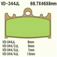 VESRAH KLOCKI HAMULCOWE KH158 SPIEK METALICZNY (ZŁOTE) (MADE IN JAPAN)