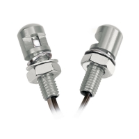 90175 Led screws, blue light, 2 pcs – Aluminium