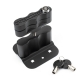 Overland Lockable Mount - Including Lock - Black