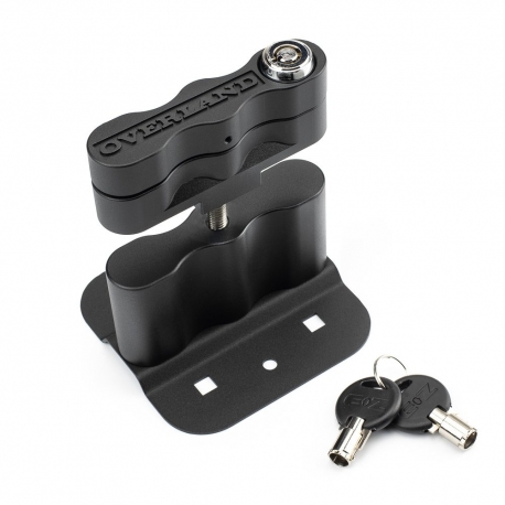 Overland Lockable Mount - Including Lock - Black