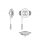 Quad Lock Waterproof Wireless Charging Head