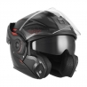 NOX PREMIUM KASK SZCZĘKOWY FLIP-BACK (SZCZĘKA DO TYŁU) Z BLENDĄ SPINNER ARK KOLOR CZARNY MAT/CZERWONY ROZMIAR M