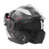 NOX PREMIUM KASK SZCZĘKOWY FLIP-BACK (SZCZĘKA DO TYŁU) Z BLENDĄ SPINNER ARK KOLOR CZARNY/BIAŁY/RÓŻOWY ROZMIAR XS