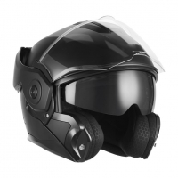 NOX PREMIUM KASK SZCZĘKOWY FLIP-BACK (SZCZĘKA DO TYŁU) Z BLENDĄ SPINNER KOLOR CZARNY MAT ROZMIAR XXL