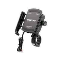BIKETEC PRO UCHWYT MOTOCYKLOWY NA TELEFON ŁADOWARKĄ QC 3.0 USB-A (EL)