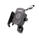 BIKETEC PRO UCHWYT MOTOCYKLOWY NA TELEFON DUAL Z ŁADOWARKĄ INDUKCYJNĄ I USB-C (EL)