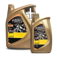 AGIP (ENI) PROMOCJA OLEJ SILNIKOWY I-RIDE MOTO 10W40 PÓŁSYNTETYCZNY 5 L (4 L + 1 L GRATIS) MA2