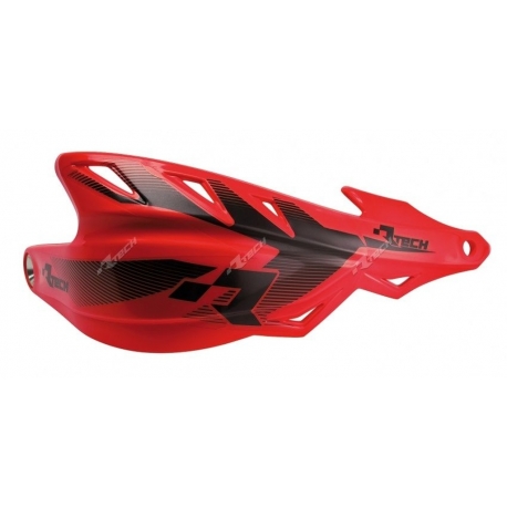 RACETECH (RTECH) OSŁONY RĄK (HANDBARY) RAPTOR KOLOR CZERWONY (Z MOCOWANIAMI NA KIEROWNICĘ 22,2MM I 28,6MM)