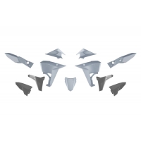 RACETECH (RTECH) 2025/12 KOMPLET PLASTIKÓW (REVOLUTION) (BEZ PRZEDNIEGO BŁOTNIKA) KOVE X PRO / RALLY 800 '24-'25 KOLOR SZARY / C