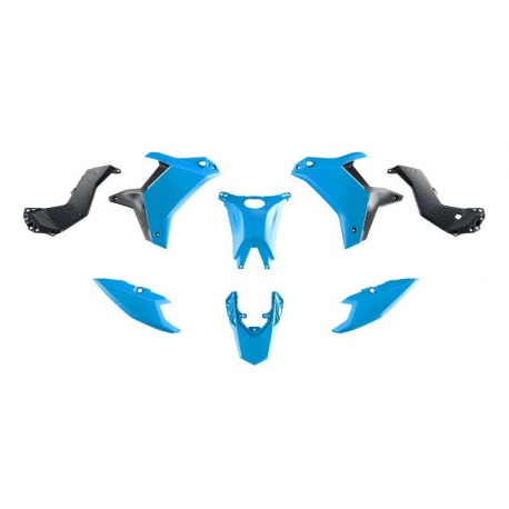 RACETECH (RTECH) 2025/12 KOMPLET PLASTIKÓW (BEZ PRZEDNIEGO BŁOTNIKA) T7 YAMAHA TENERE 700 '25-'26 KOLOR JASNY NIEBIESKI / CZARNY