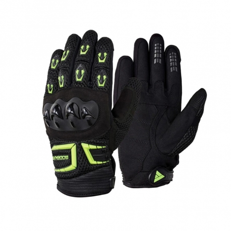 MODEKA RĘKAWICE MX TOP II KIDS DZIECIĘCE KOLOR CZARNY/NEONOWY ROZMIAR S