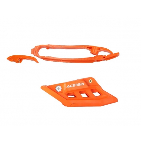 ACERBIS ŚLIZG + PROWADNICA ŁAŃCUCHA KOMPLET KTM SX 85 25-26 , HUSQVARNA TC 85 25-26, GAS GAS MC 85 25-'26 KOLOR POMARAŃCZOWY