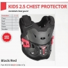 LEATT OSŁONA KLATKI PIERSIOWEJ (BUZER) CHEST PROTECTOR 2.5 KIDS BLACK KOLOR CZARNY/CZERWONY (4-7 LAT, 110-134 CM)